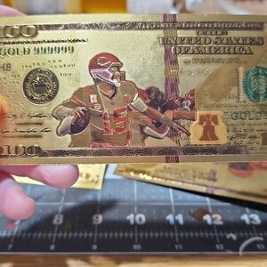 Gold-Plated Collectible Football Bill Patrich Maholmes